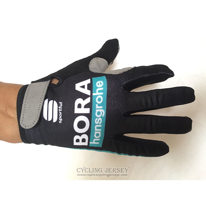 2020 Bora Full Finger Gloves Cycling Black